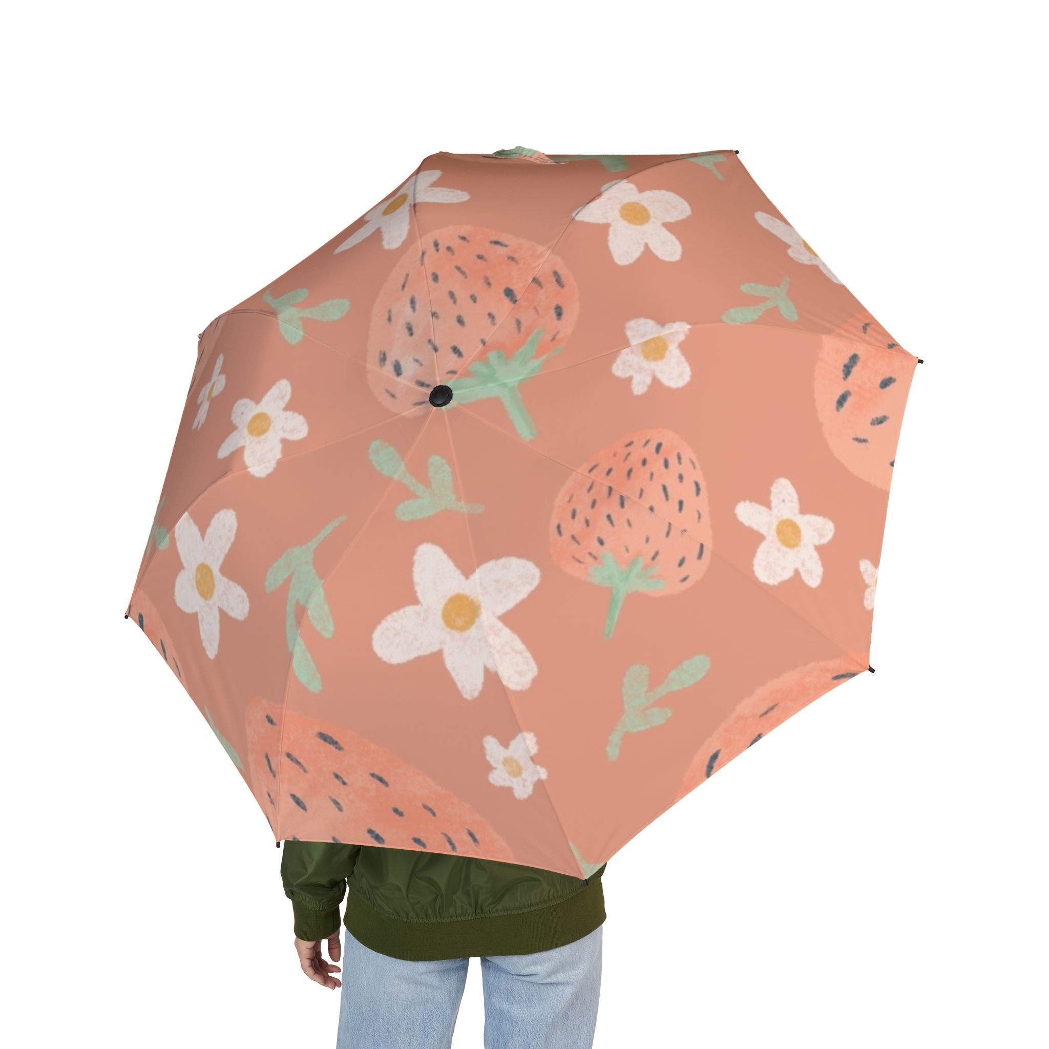 Strawberry Blossom Foldable Umbrella